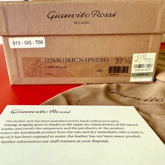 NWT Gianvito Rossi Black heals size 37.5 - Picture 11 of 11